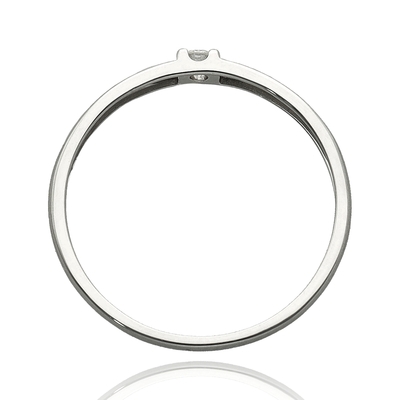 Fehér arany gyűrű 56-os méret (B54559)