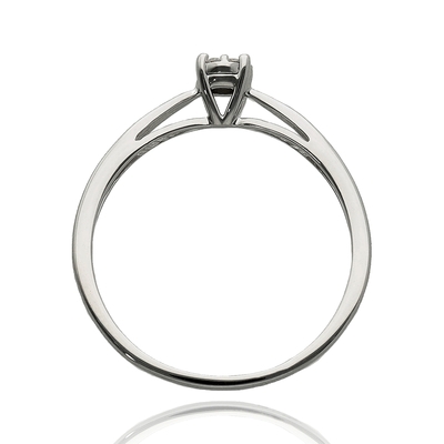 Fehér arany gyűrű 51-es méret (B54595)