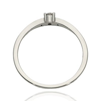 Fehér arany gyűrű 53-as méret (B54602)