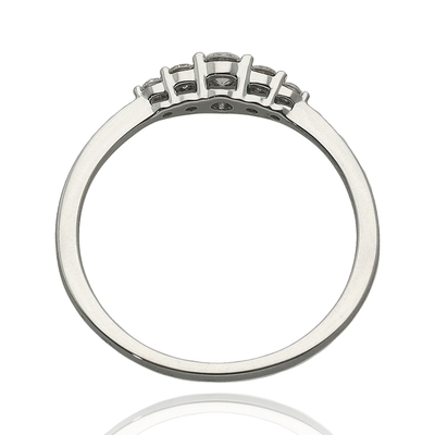 Fehér arany gyűrű 53-as méret (B54620)