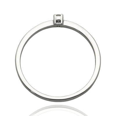 Fehér arany gyűrű 60-as méret (B54622)