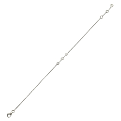 Fehér arany karlánc 18 cm (B54816)