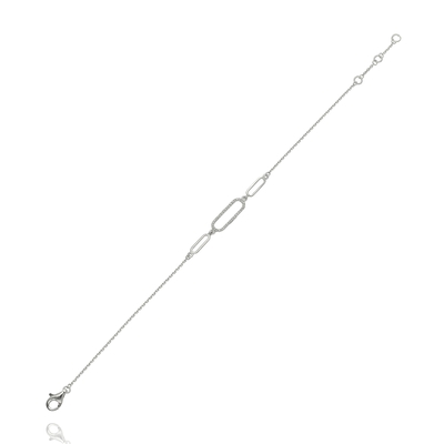 Fehér arany karlánc 17 cm (B55652)