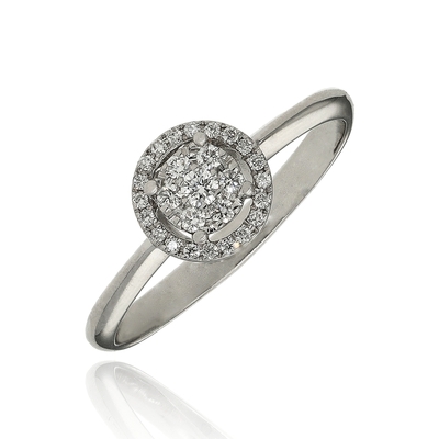 Ponte Vecchio 18 karátos gyémánt gyűrű 55-ös méret (CA859BRW-55)