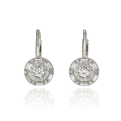 Fehér arany fülbevaló (CE6888-W-FCZ)