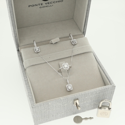 Ponte Vecchio 18 karátos gyémánt fülbevaló (CO1510-30BRW)