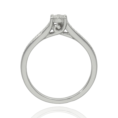 Fehér arany gyűrű 54-es méret (CR4635W15-54)