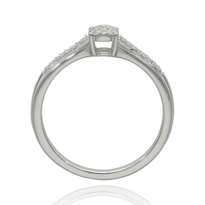 Fehér arany gyűrű 52-es méret (CR8084W12-52)