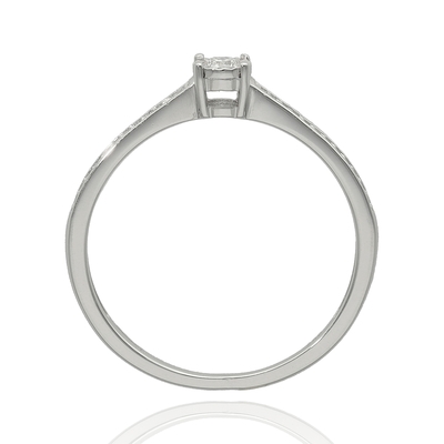 Fehér arany gyűrű 51-es méret (CR8110W11-51)