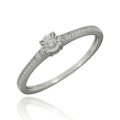 Fehér arany gyűrű 51-es méret (CR8110W11-51)