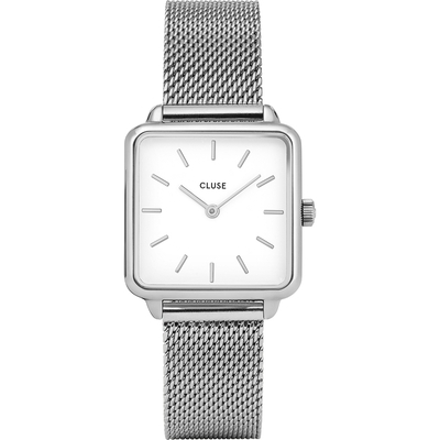 Cluse La Tétragone Silver Mesh White női óra (CW0101207003)