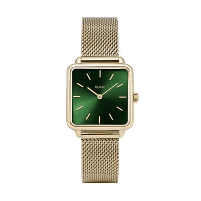 Cluse La Tétragone Mesh Gold Forest Green női óra (CW0101207013)