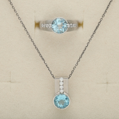 Ezüst nyakék (E2182ZBBT_2I)