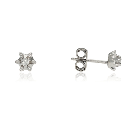 Fehér arany fülbevaló (F191F)