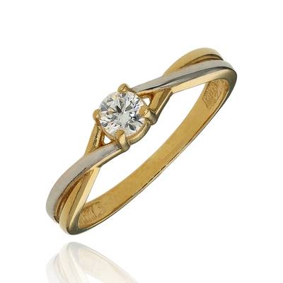 Arany gyűrű 54-es méret (ICR203121-YW-FCZ-54)