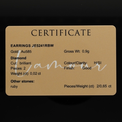 Fehér arany fülbevaló (JE5241RBW)