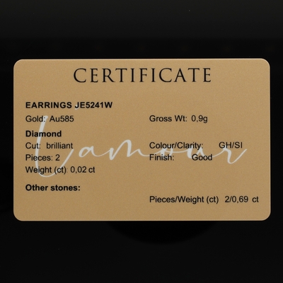 Fehér arany fülbevaló (JE5241W)