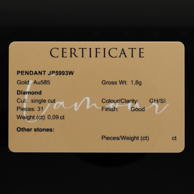 Fehér arany nyakék (JP5993W)