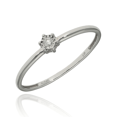 Fehér arany gyűrű 53-as méret (JR11003W14-53)