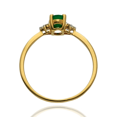 Arany gyűrű 55-ös méret (JR11488EMY15-55)