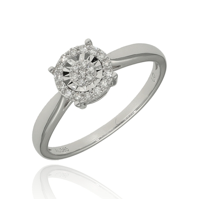 Fehér arany gyűrű 54-es méret (JR11622W14-54)