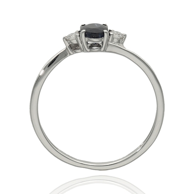 Fehér arany gyűrű 53-as méret (JR12104SAPW13-53)