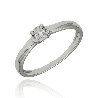 Fehér arany gyűrű 53-as méret (JR14315W13-53)