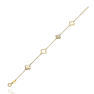 Arany lóhere karlánc 19 cm (KRXX4FOR6B0600-IV)