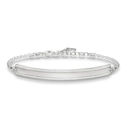 Thomas Sabo Love Bridge gravírozható karkötő 18 cm (LBA0009-051-14-L18)