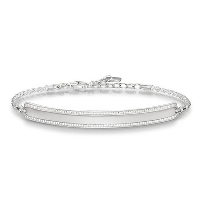 Thomas Sabo Love Bridge gravírozható karkötő 19,5 cm (LBA0009-051-14-L21)