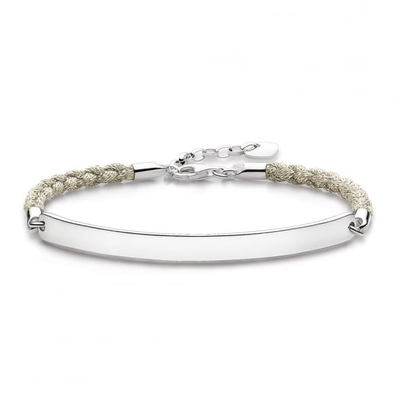 Thomas Sabo Love Bridge gravírozható karkötő 19,5 cm (LBA0029-173-19-L19,5)