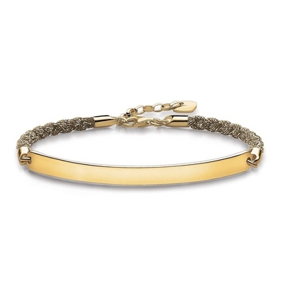 Thomas Sabo Love Bridge gravírozható karkötő 18 cm (LBA0029-848-3-L18)