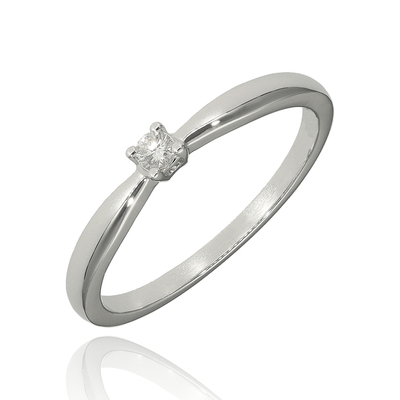 Fehér arany gyűrű 52-es méret (M684/05-52)