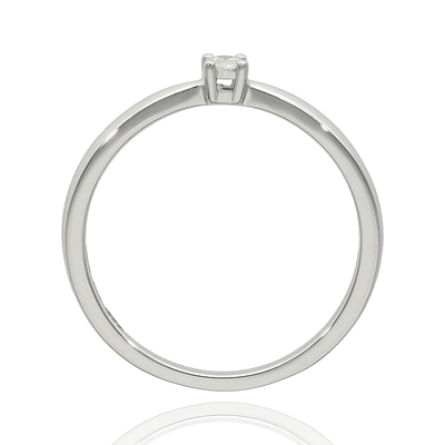 Fehér arany gyűrű 52-es méret (M684/05-52)