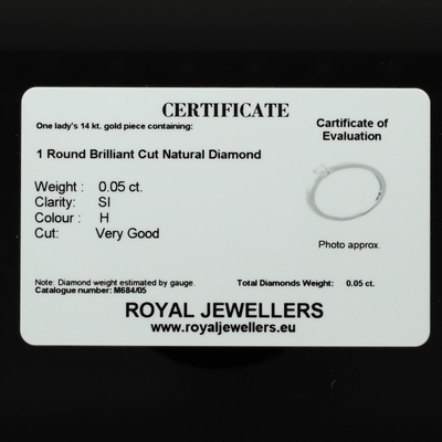 Fehér arany gyűrű 52-es méret (M684/05-52)