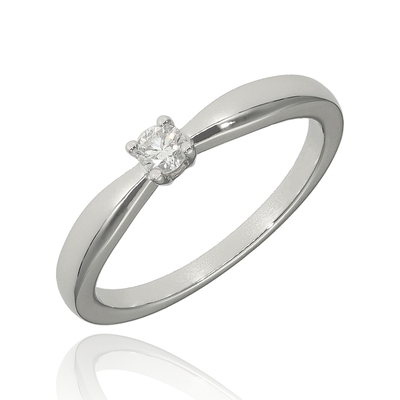 Fehér arany gyűrű 52-es méret (M684/10-52)