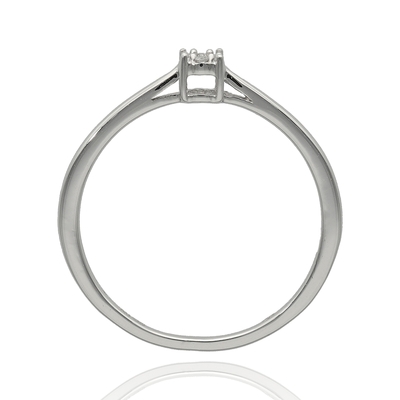 Fehér arany gyűrű 53-as méret (MR18800W12-53)