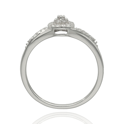 Fehér arany gyűrű 52-es méret (MR21660W12-52)