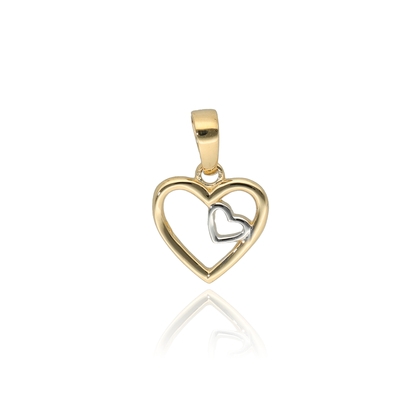 Arany szív medál (OA-FTK523-YW-P_KT)
