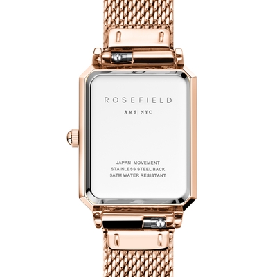 Rosefield Octagon XS Mesh Rose Gold női óra (OWRMR-O59_3I)