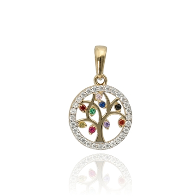 Arany Életfa medál (ÖZ-P-1450-YW-CZ_KT)