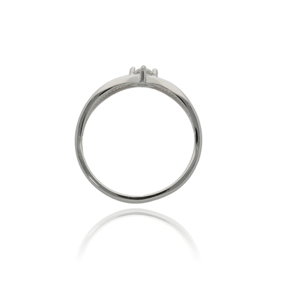 Fehér arany gyűrű 55-ös méret (P1603F-55)