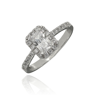 Fehér arany gyűrű 59-es méret (P1898F-59)