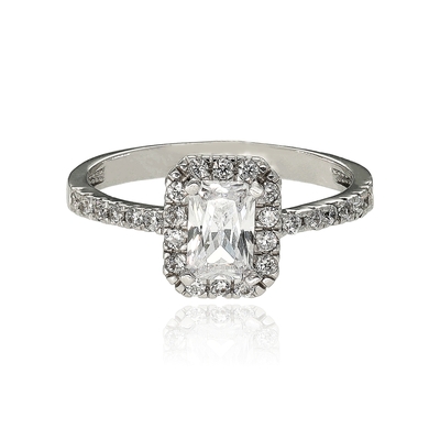 Fehér arany gyűrű 59-es méret (P1898F-59)