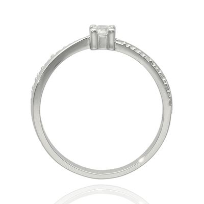 Fehér arany gyűrű 50-es méret (P2049F-50)