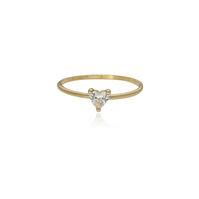 Arany szív gyűrű 49-es méret (P2147S-49)