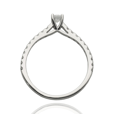 Fehér arany gyűrű 53-as méret (P2157F-53)