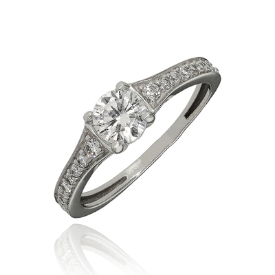 Fehér arany gyűrű 56-os méret (P2164F-56)