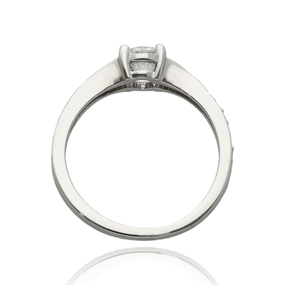 Fehér arany gyűrű 56-os méret (P2164F-56)