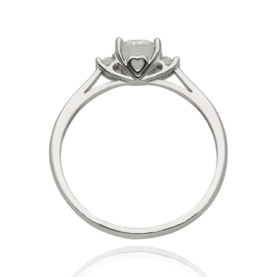 Fehér arany gyűrű 52-es méret (P2196F-52)